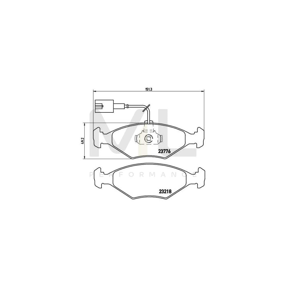 Brembo P 23 122 Brake Pad Set | ML Performance Car Parts