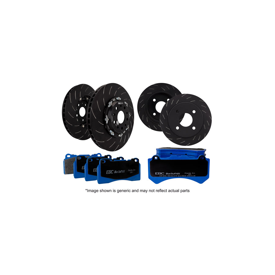 EBC P2DK035RPX Honda Civic Full Vehicle Kit RPX Full Race Pads & 2-Piece Fully-Floating Discs 1 | ML Performance UK Car Parts