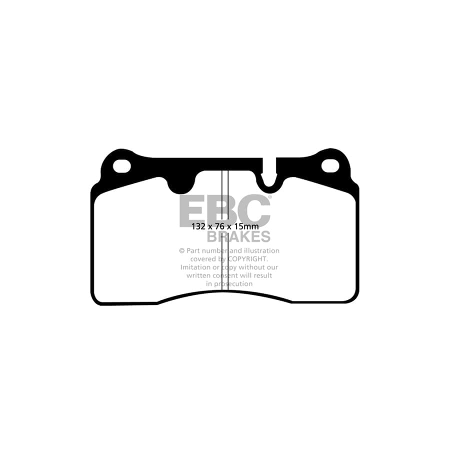 EBC PD10KF760 VW Touareg Orangestuff Front Brake Pad & USR Disc Kit - Brembo Caliper 2 | ML Performance UK Car Parts