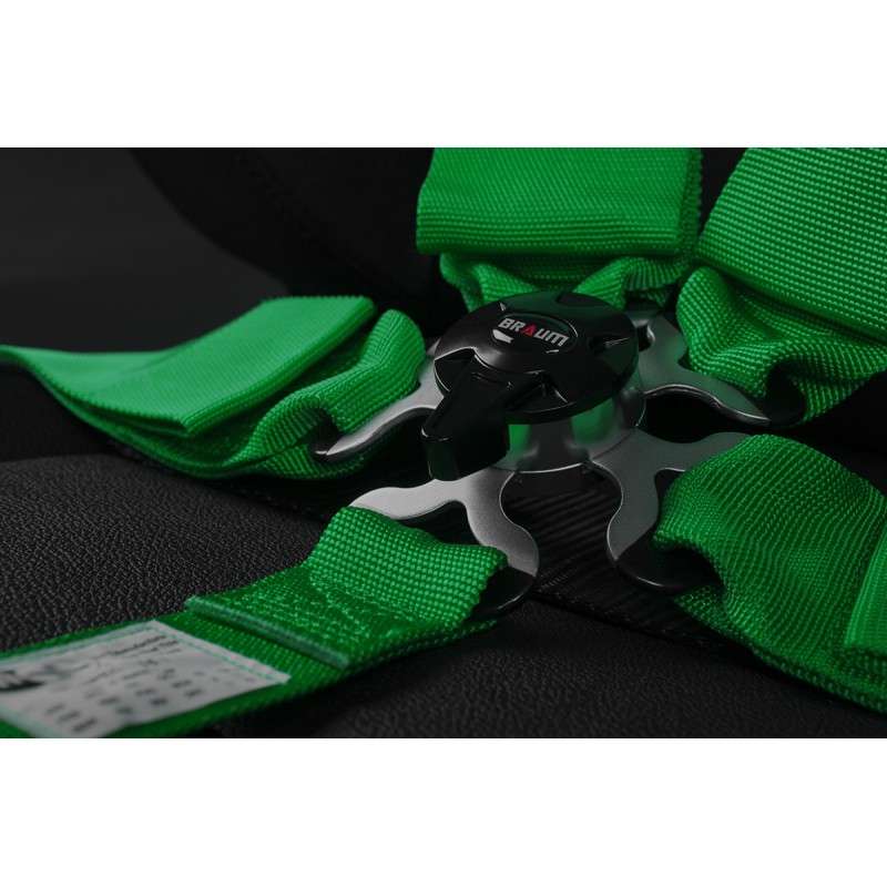 BRAUM 5 Pt – Sfi 16.1 Racing Harness (Green)