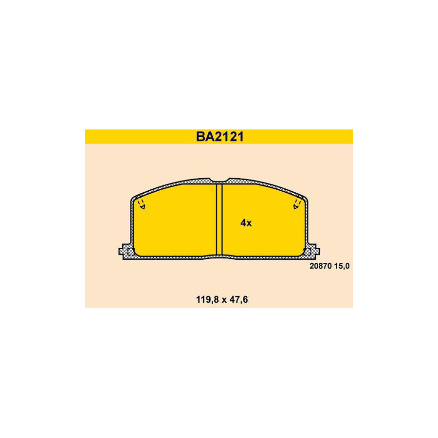 Barum BA2121 Brake Pad Set