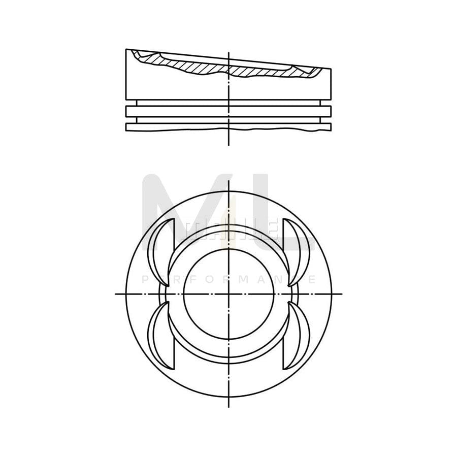 MAHLE ORIGINAL 028 05 01 Piston 84,26 mm | ML Performance Car Parts