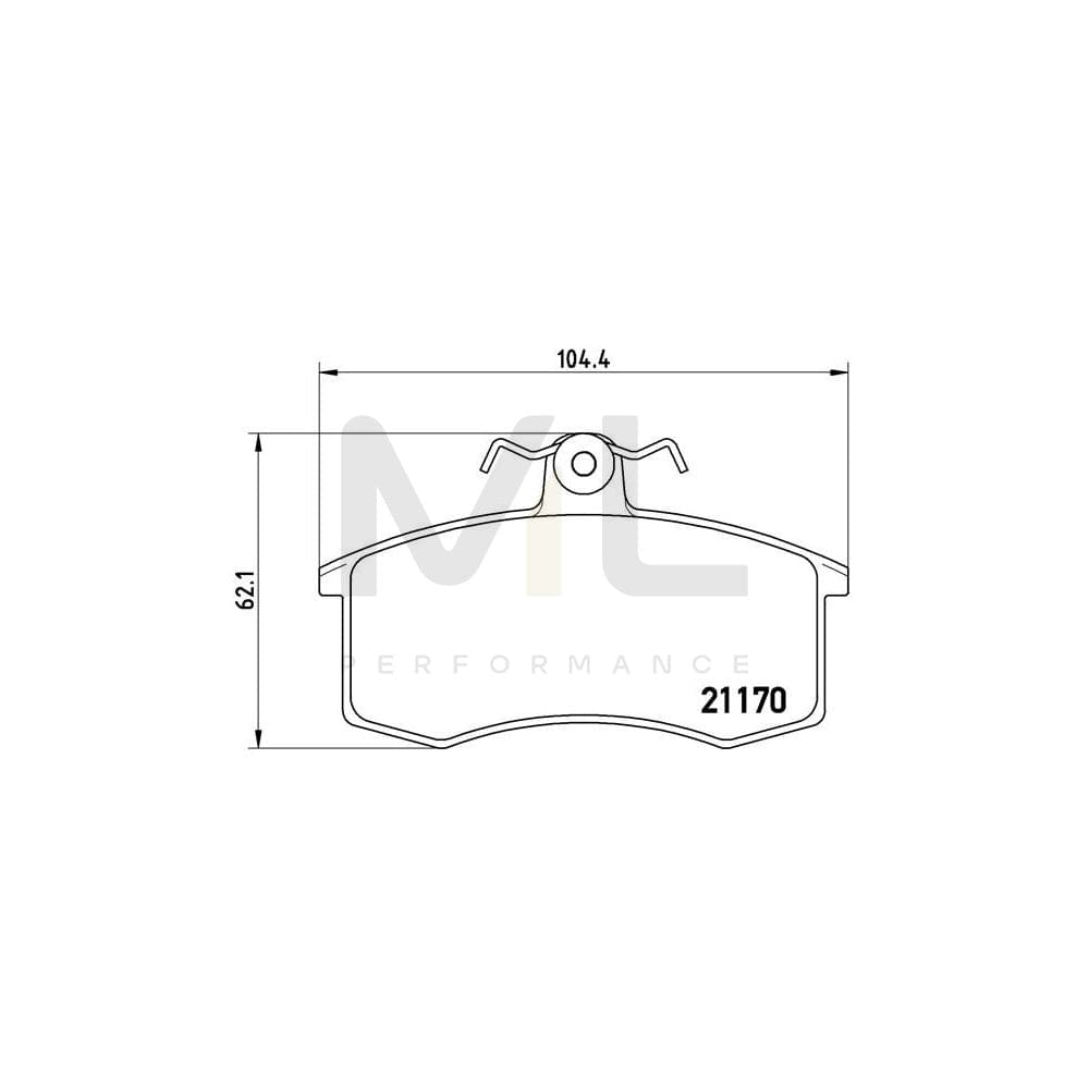 Brembo P 41 003 Brake Pad Set Excl. Wear Warning Contact, With Brake Caliper Screws | ML Performance Car Parts