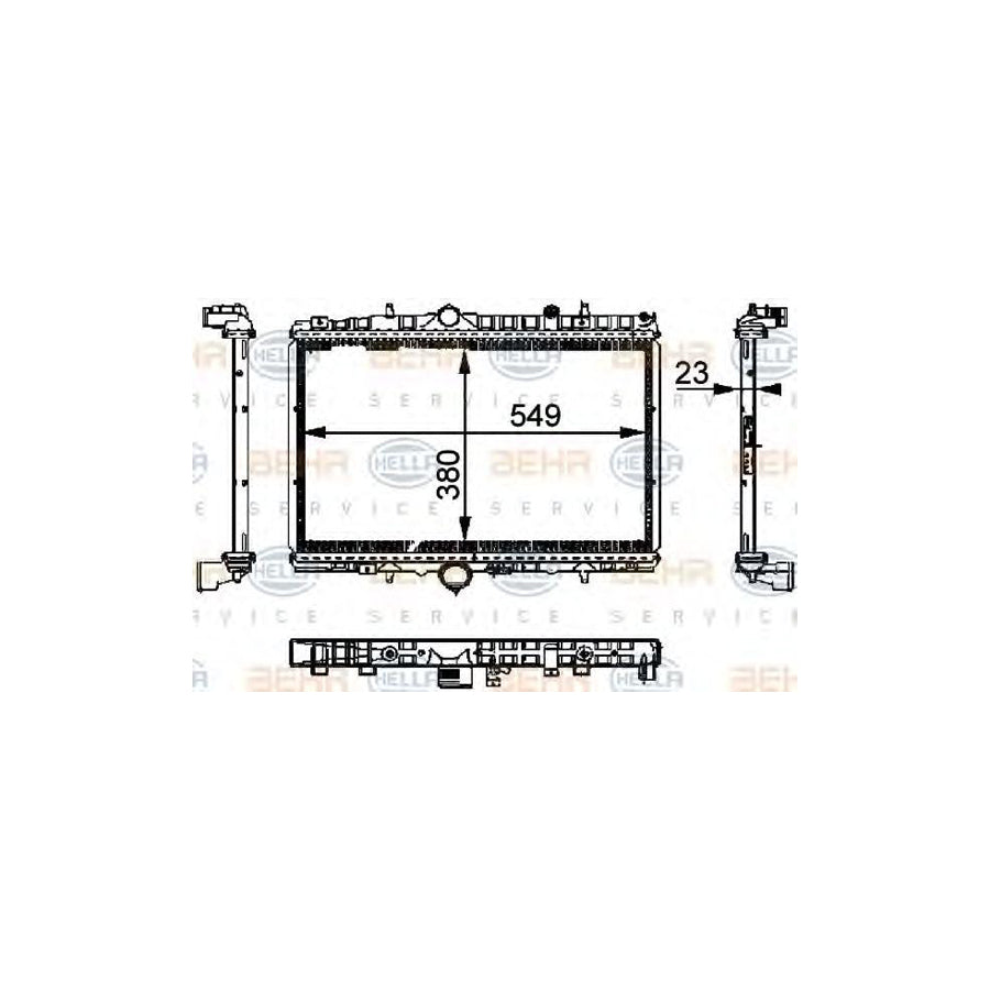 Hella 8MK 376 714-391 Engine Radiator