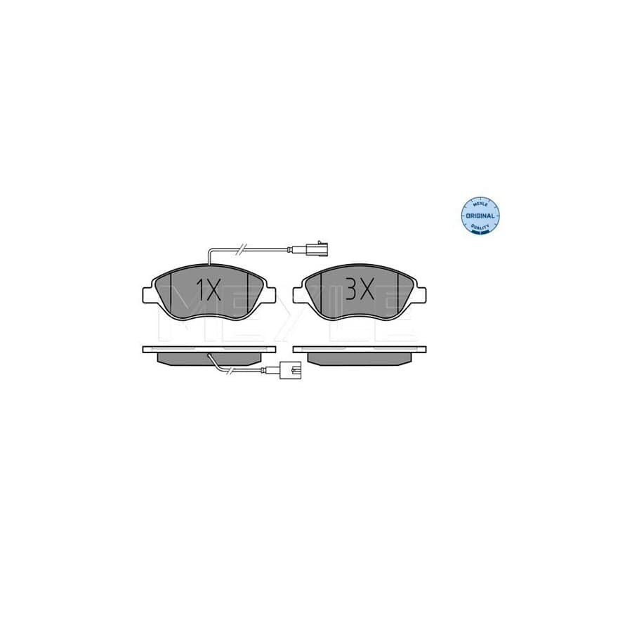 Meyle 025 237 1218/W Brake Pad Set