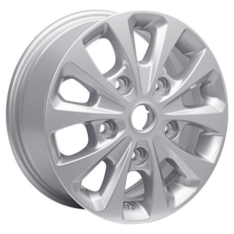 GENUINE FORD 2221673 x4 SET OF 4 TOURNEO CUSTOM - TRANSIT CUSTOM ALLOY WHEEL 16" 10-SPOKE DESIGN, SPARKLE SILVER, 2018 - 2021 | ML Performance UK