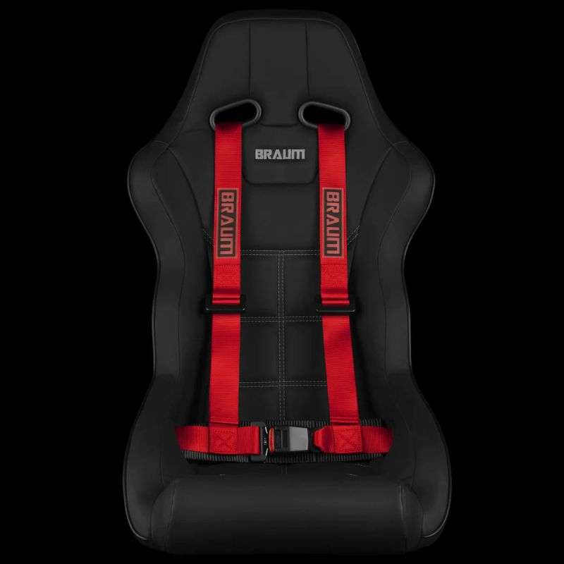 BRAUM 4 Pt - Racing Harness 2” Strap - Red | ML Performance UK Car Parts