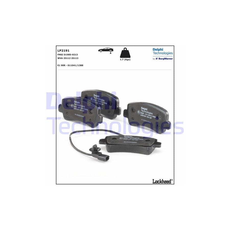 Delphi Lp2191 Brake Pad Set