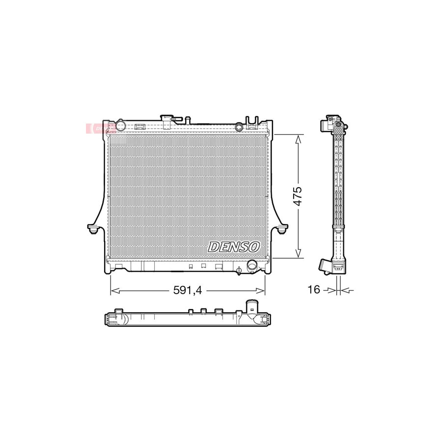 Denso DRM99016 Drm99016 Engine Radiator For Isuzu D-Max I Pickup (Tfr, Tfs) | ML Performance UK