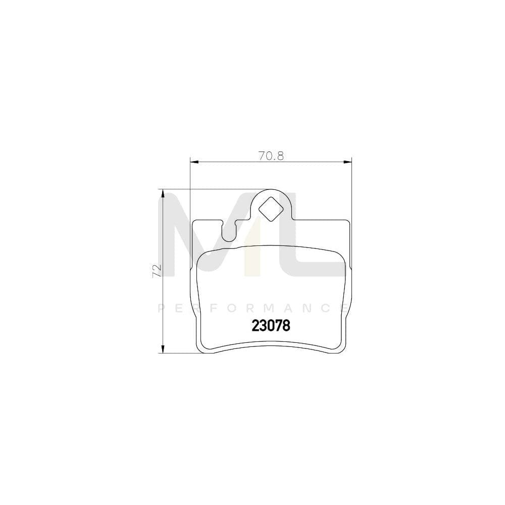 Hella 8DB 355 008-711 Brake Pad Set Suitable For Mercedes-Benz S-Class Prepared For Wear Indicator | ML Performance Car Parts