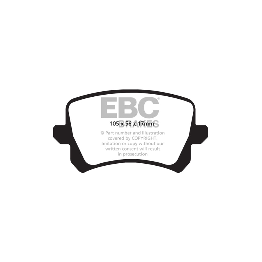 EBC PD11KR582 VW Greenstuff Rear Brake Pad & GD Disc Kit - TRW Caliper (Inc. CC & Passat) 2 | ML Performance UK Car Parts