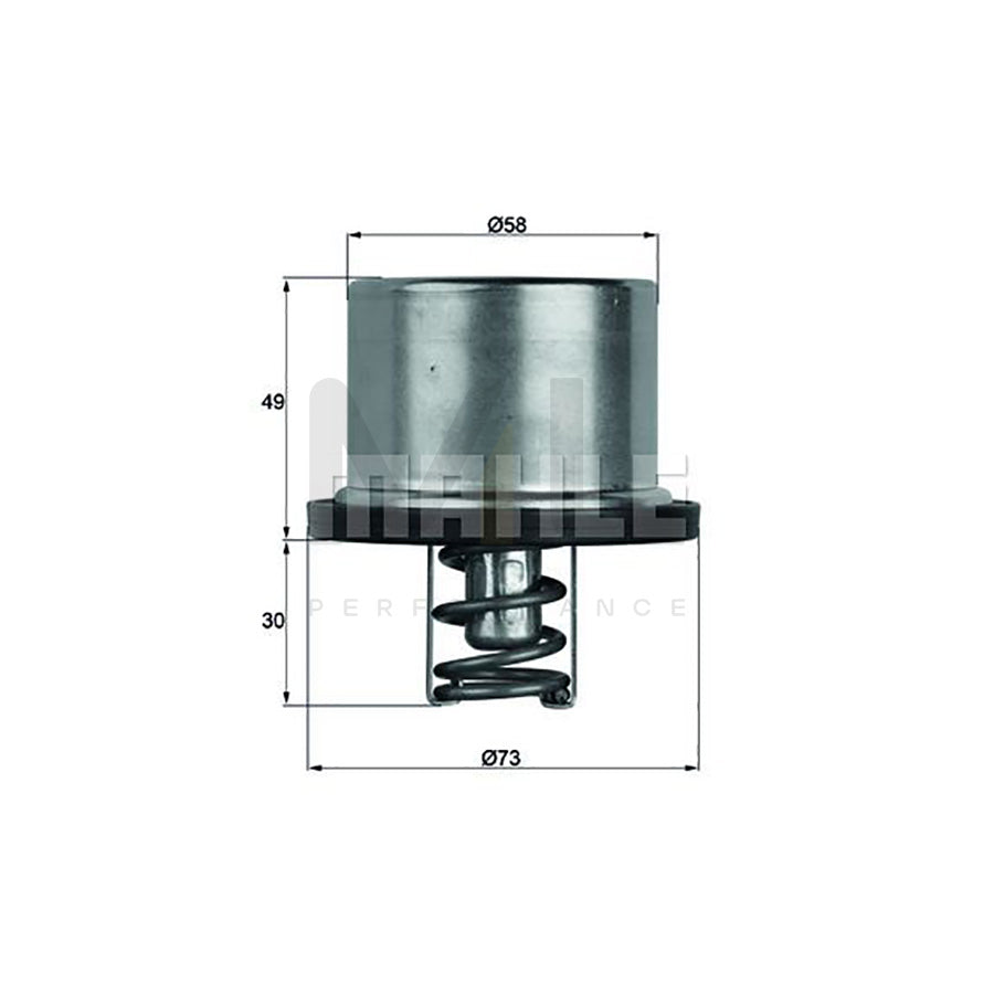 MAHLE ORIGINAL TX 62 89 Engine thermostat Opening Temperature: 89��C, without gasket / seal | ML Performance Car Parts