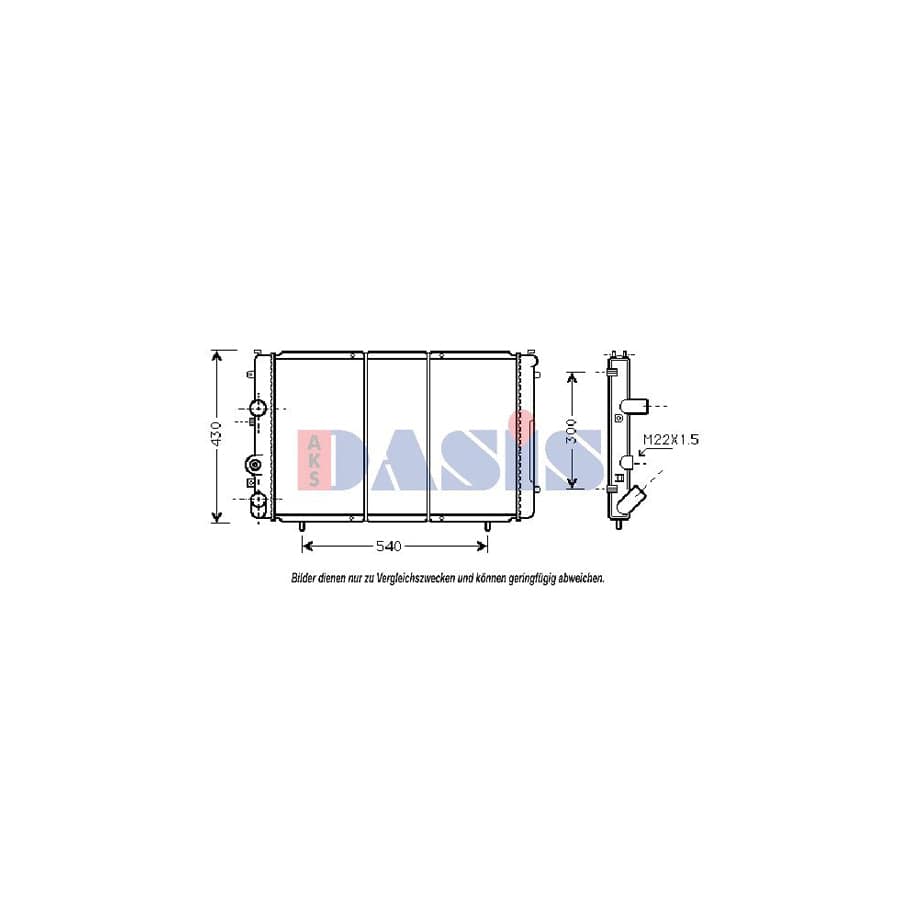 AKS Dasis 181640N Engine Radiator For Renault Trafic | ML Performance UK