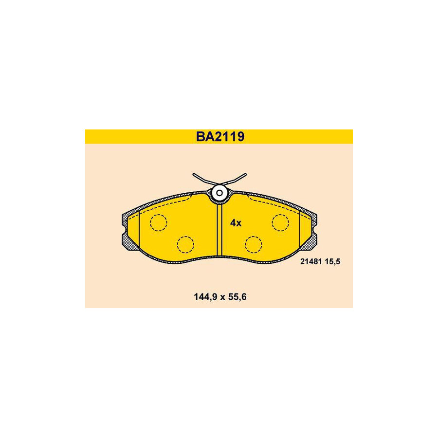 Barum BA2119 Brake Pad Set