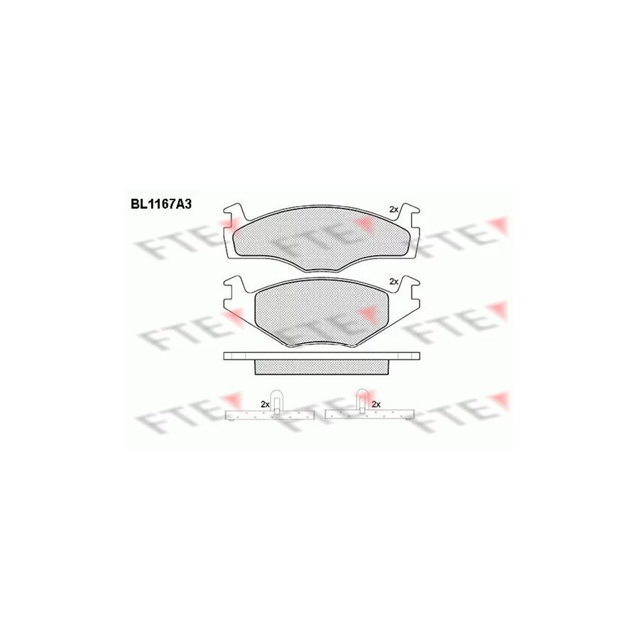 Fte BL1167A3 Brake Pad Set | ML Performance UK Car Parts