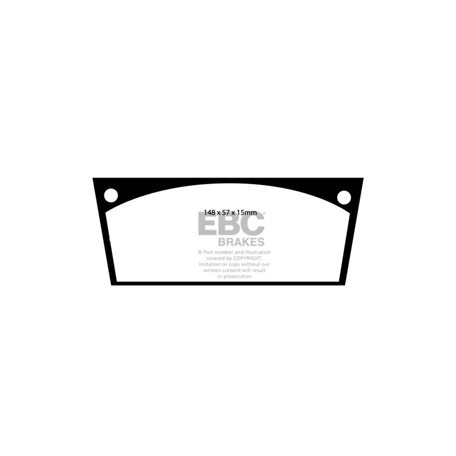 EBC DP113 Citroen Ultimax Front Brake Pads (Inc. DS 19 & ID 19) 2 | ML Performance UK Car Parts