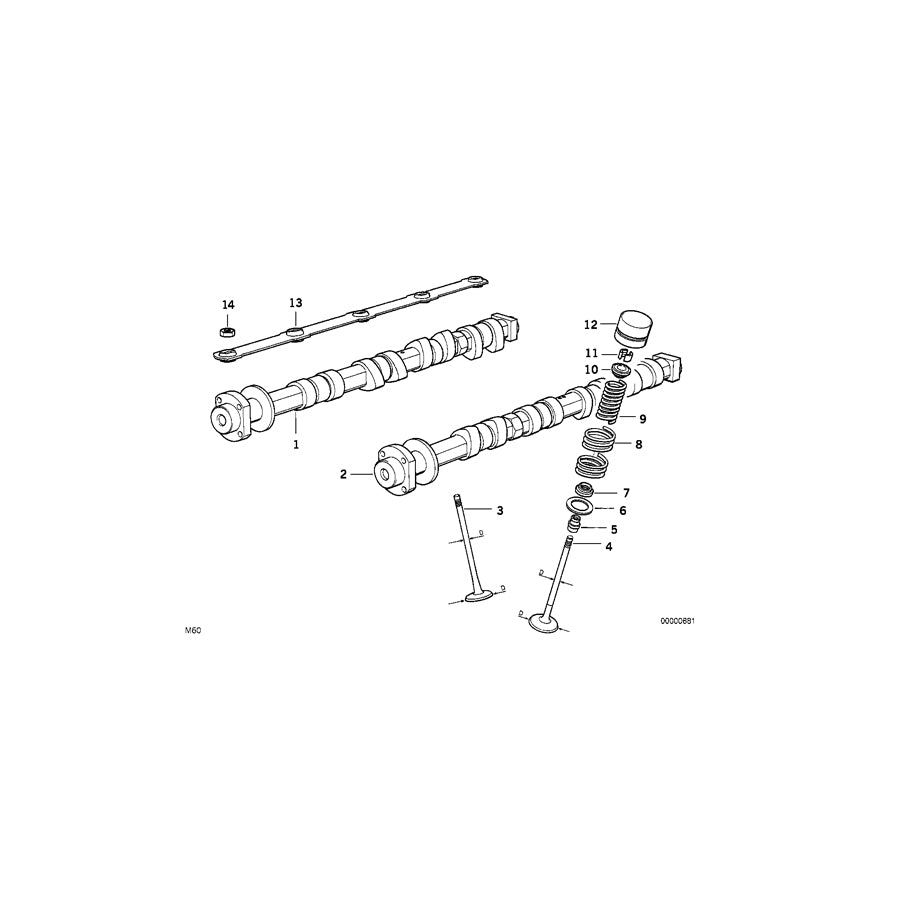 Genuine BMW 11341736125 E34 E31 E38 Upper Spring Plate (Inc. 740iL, 730iL & 530i) | ML Performance UK Car Parts