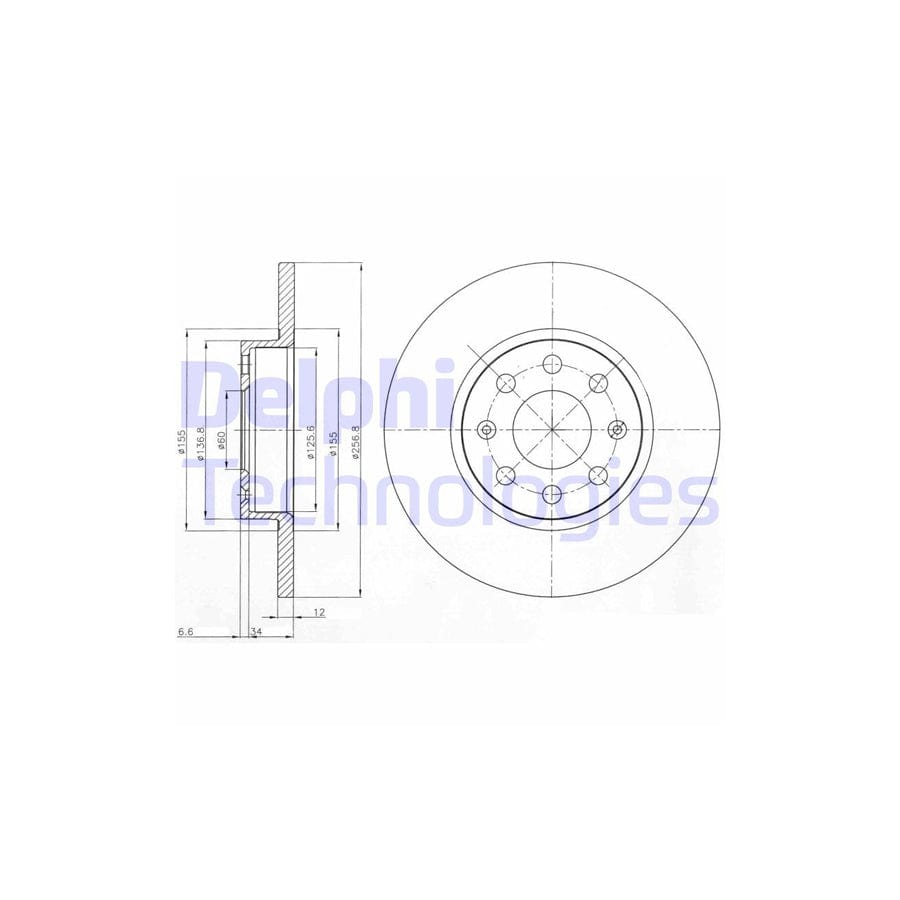 Delphi Bg4155 Brake Disc