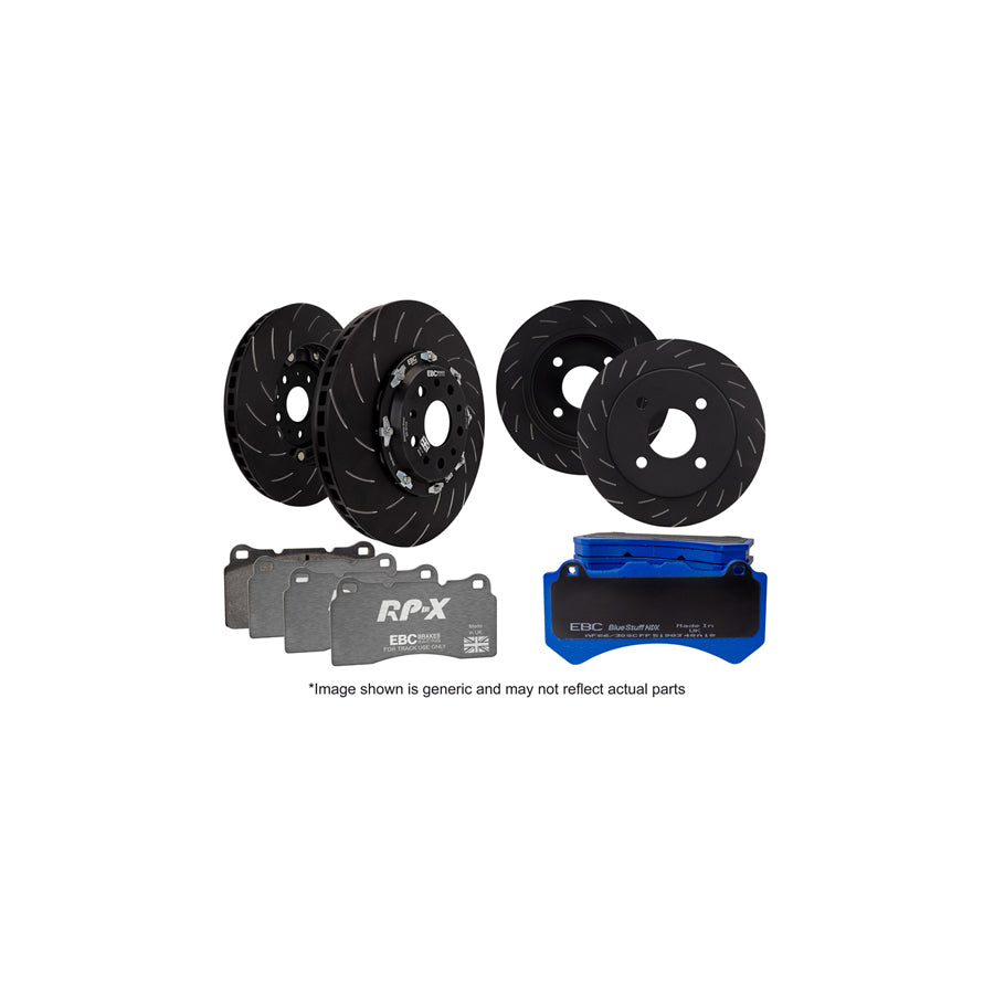 EBC P2DK036RPX Honda Civic Full Vehicle Kit RPX Full Race Pads & 2-Piece Fully-Floating Discs - ATE Caliper 1 | ML Performance UK Car Parts