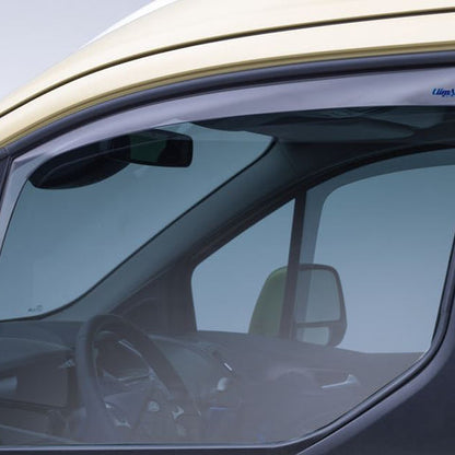 GENUINE FORD 1852674 CLIMAIR® WIND DEFLECTORS FOR FRONT DOOR WINDOWS FOR TRANSIT & TOURNEO CONNECT, BLACK, 2014 - 2018 | ML Performance UK