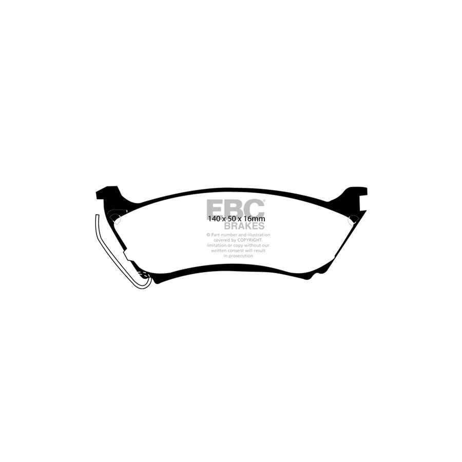 EBC DP1233 Mercedes-Benz W163 Ultimax Rear Brake Pads 2 | ML Performance UK Car Parts