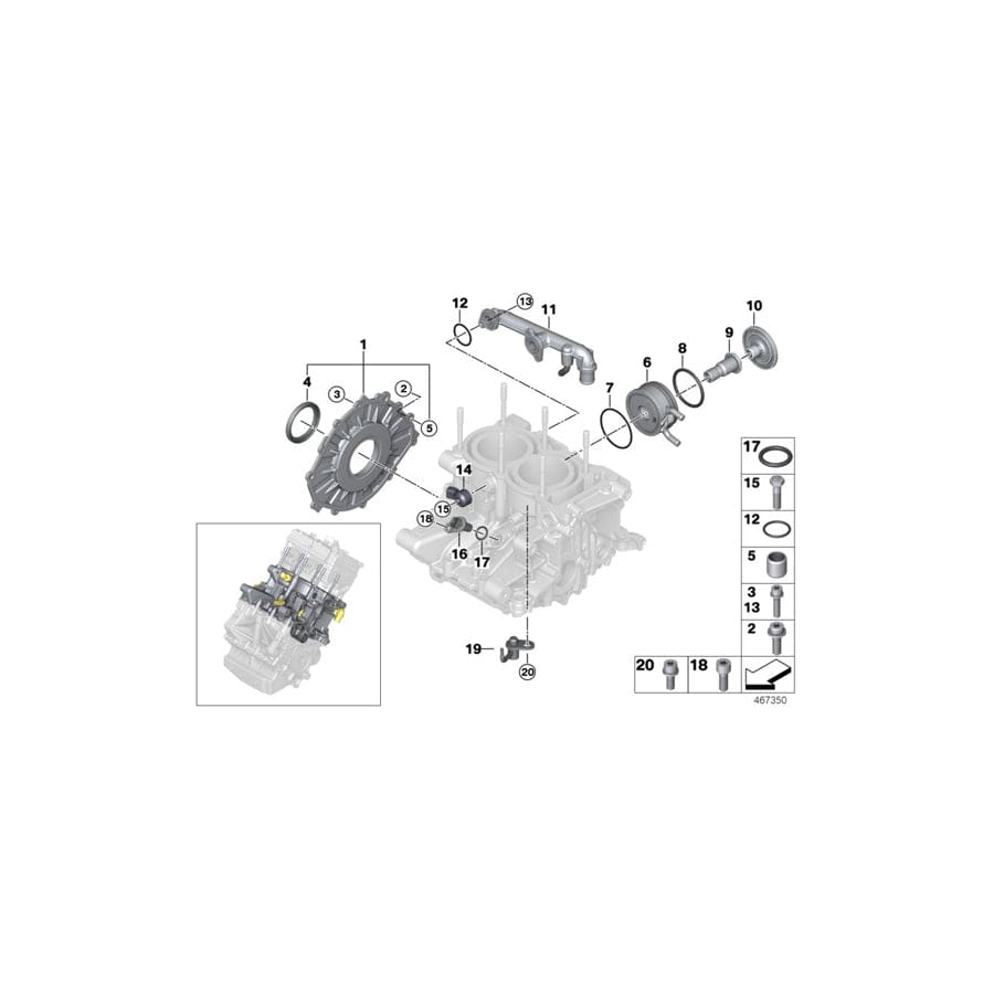 Genuine BMW 11118544866 O-Ring 22X2 (Inc. i3s) | ML Performance UK Car Parts