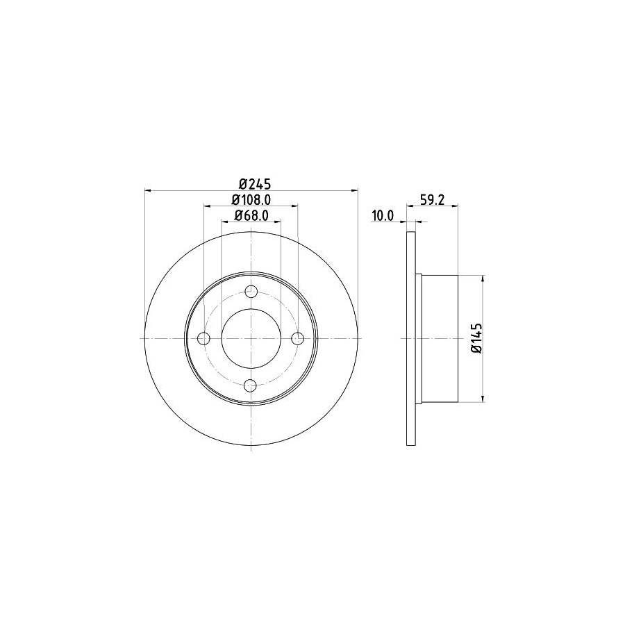 Hella 8MP 376 801-701 Water Pump For Ford Mondeo