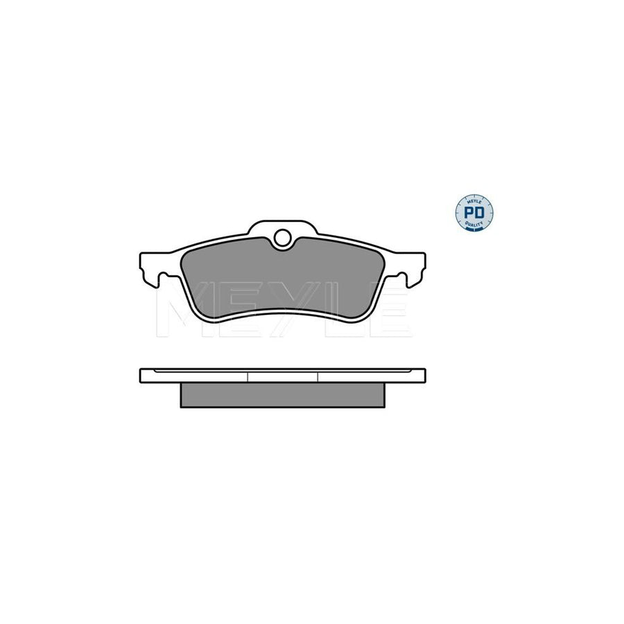 Meyle 025 237 1616/Pd Brake Pad Set