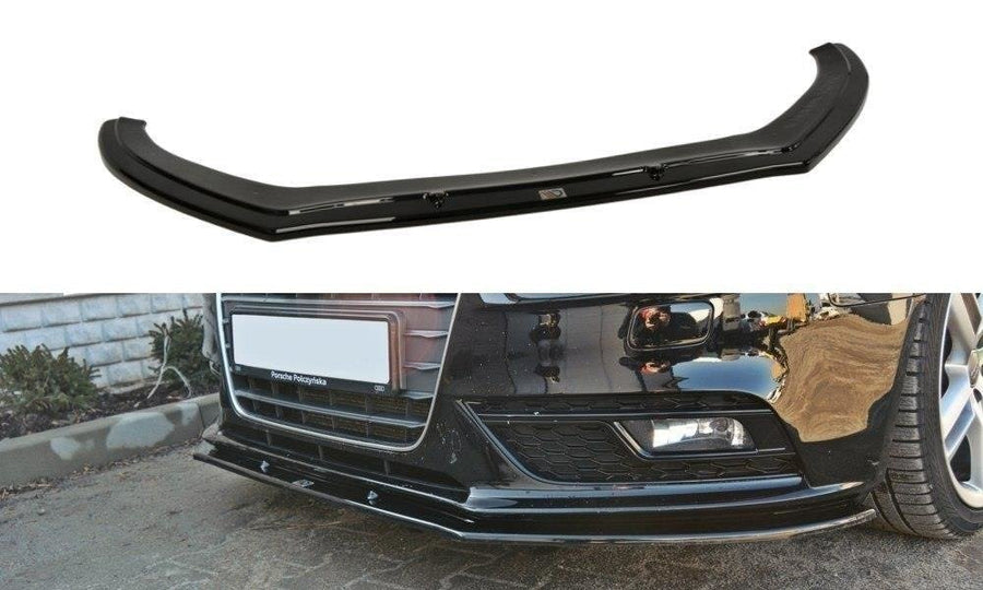 Maxton Design AU-A4-B8F-FD1T Front Splitter V.1 Audi A4 B8 FL | ML Performance UK Car Parts