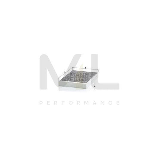 MANN-FILTER CUK 34 003 Pollen filter Activated Carbon Filter | ML Performance Car Parts