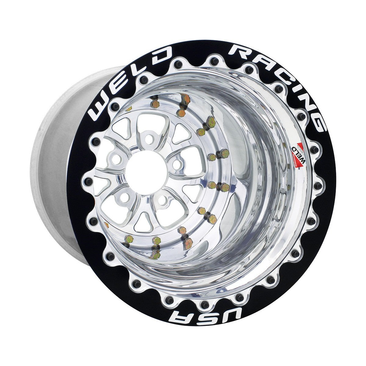 Weld 84P-510278MB V-Series Wheel 15x10 5x4.75 ET-38 BS4 Polished Center - Polished Shell