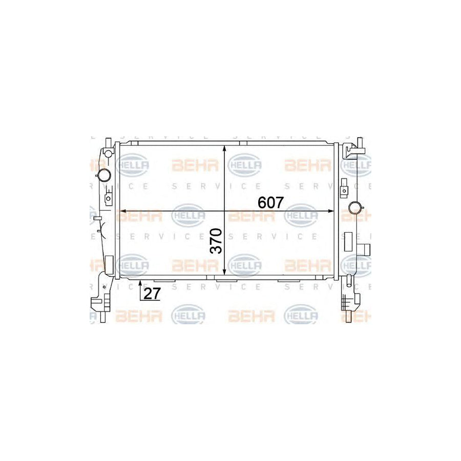 Hella 8MK 376 771-231 Engine Radiator