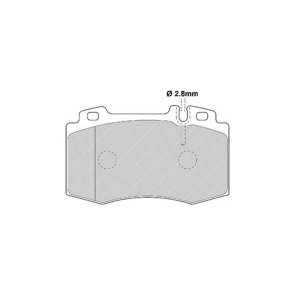 Ferodo Sl Fsl1839 Brake Pad Set With Acoustic Wear Warning, With Spring | ML Performance Car Parts