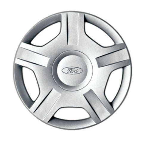 GENUINE FORD 1224711 SET OF 4 WHEEL COVER TRIMS, SILVER, 5 SPOKE DESIGN, FITS 14" STEEL WHEELS | ML Performance UK