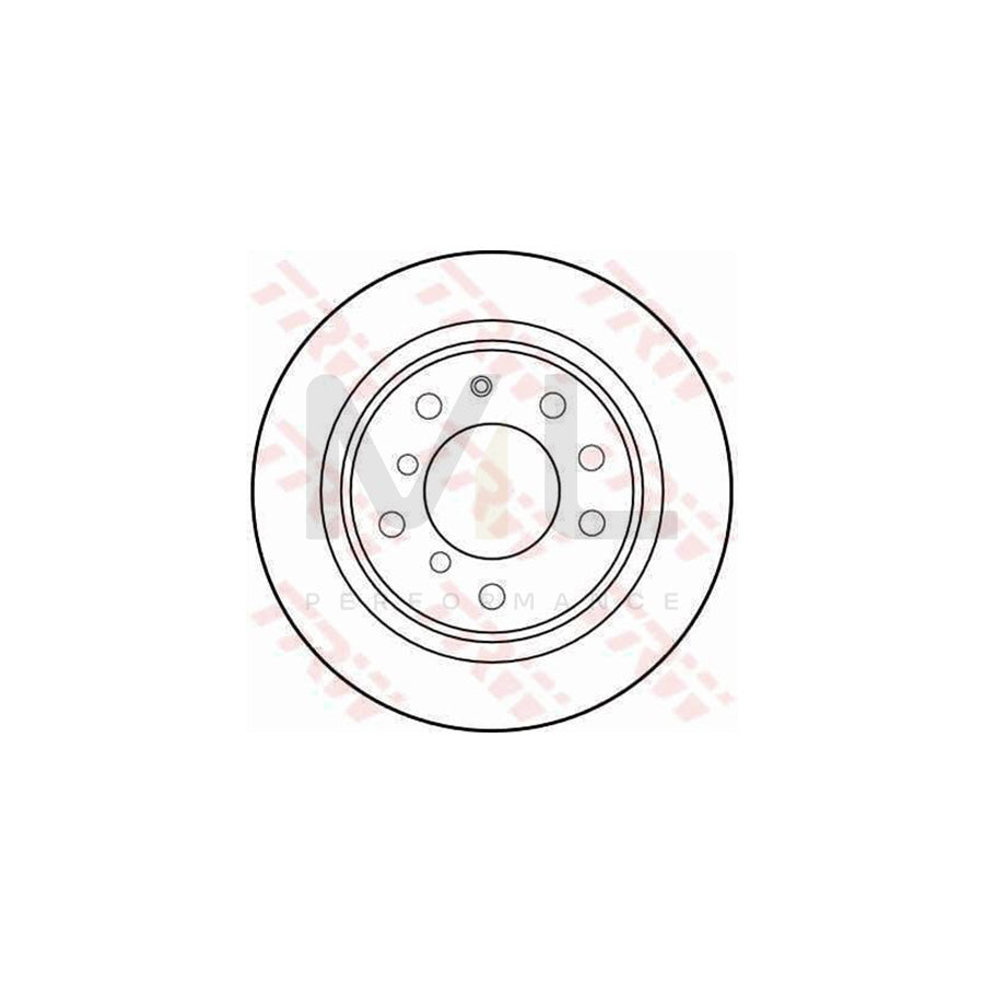 TRW DF1558 Brake Disc Solid | ML Performance Car Parts