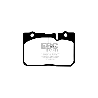 EBC PD12KF167 Lexus LS400 (XF20) Redstuff Front Brake Pad & GD Disc Kit 2 | ML Performance UK Car Parts