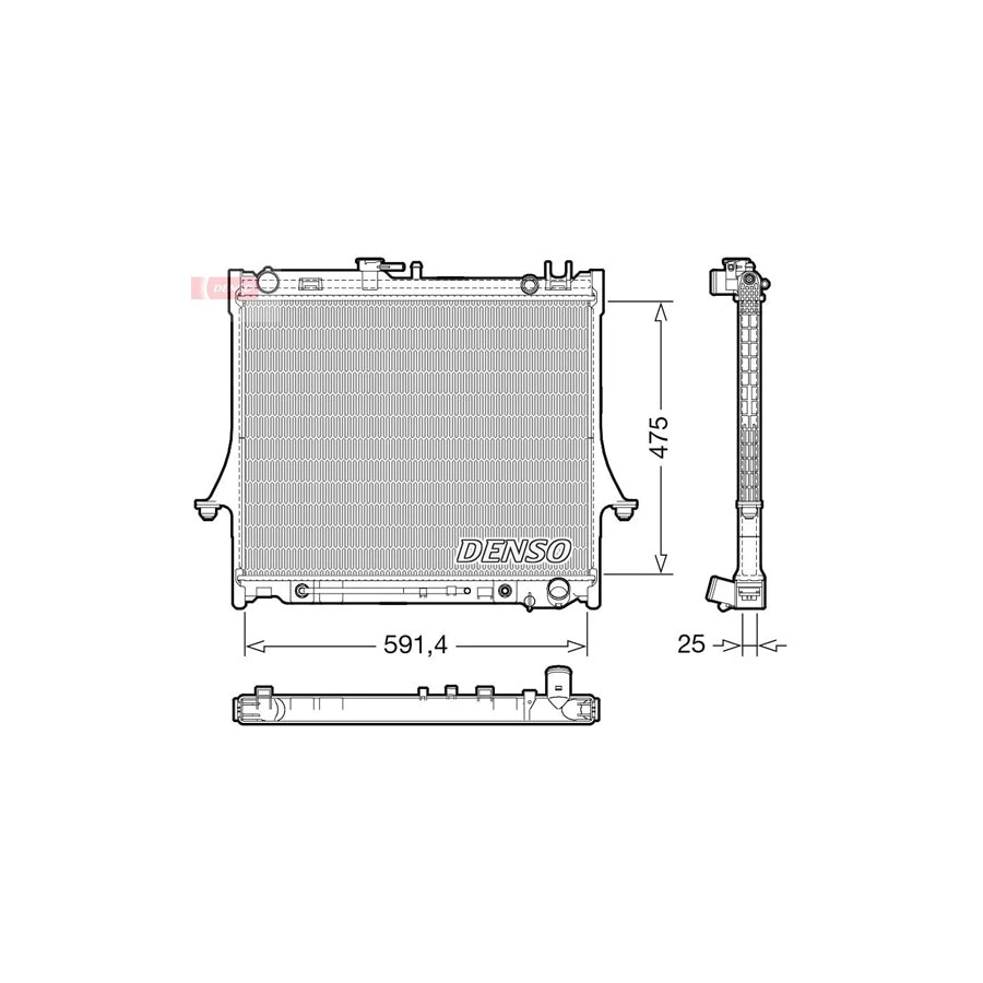 Denso DRM99015 Drm99015 Engine Radiator For Isuzu D-Max I Pickup (Tfr, Tfs) | ML Performance UK