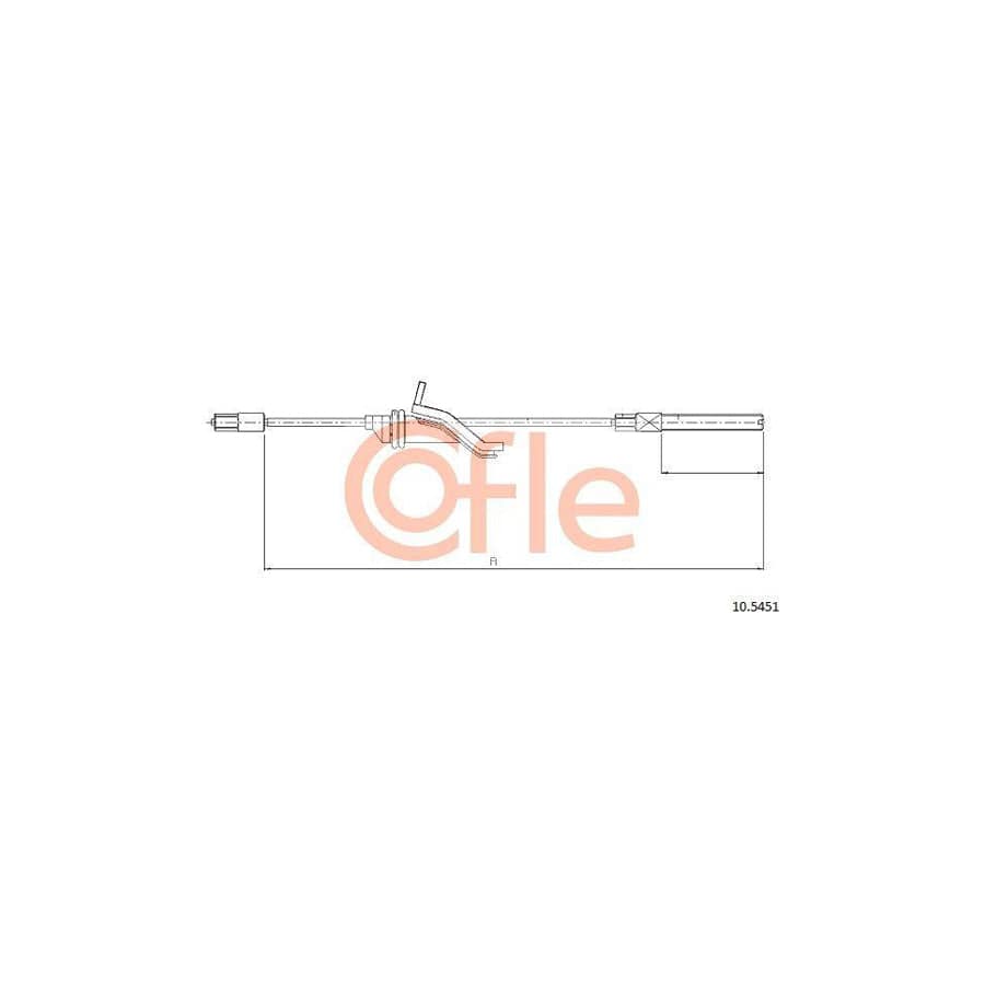 Cofle 92.10.5451 Hand Brake Cable