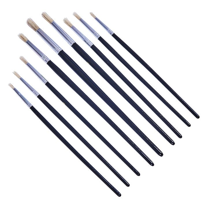 Amtech 9pcs. Round Tip Art Brush Set | ML Performance DIY & Power Tools