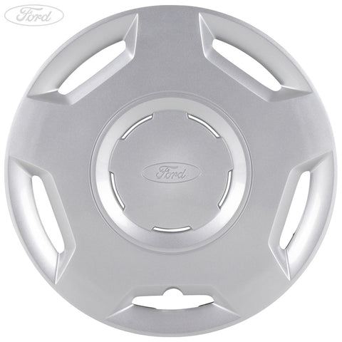 GENUINE FORD 1224710 FUSION & FIESTA SET OF 4 WHEEL COVER TRIMS, SILVER, 5 SPOKE DESIGN, FITS 14" STEEL WHEELS | ML Performance UK