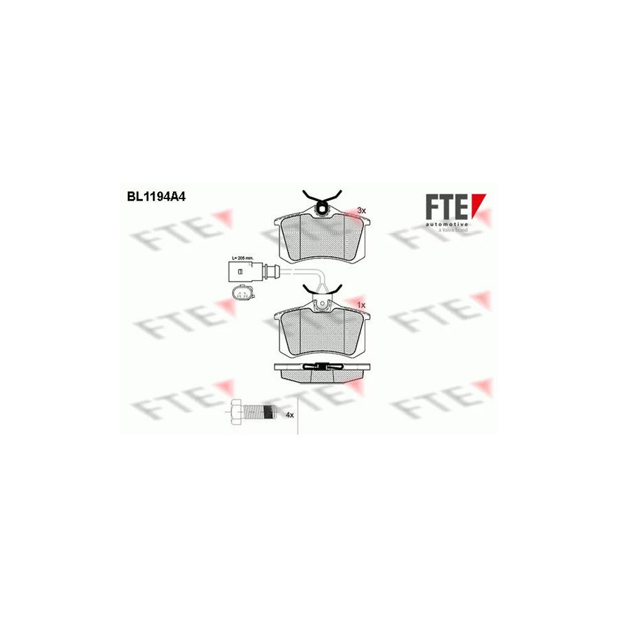 Fte BL1194A4 Brake Pad Set | ML Performance UK Car Parts