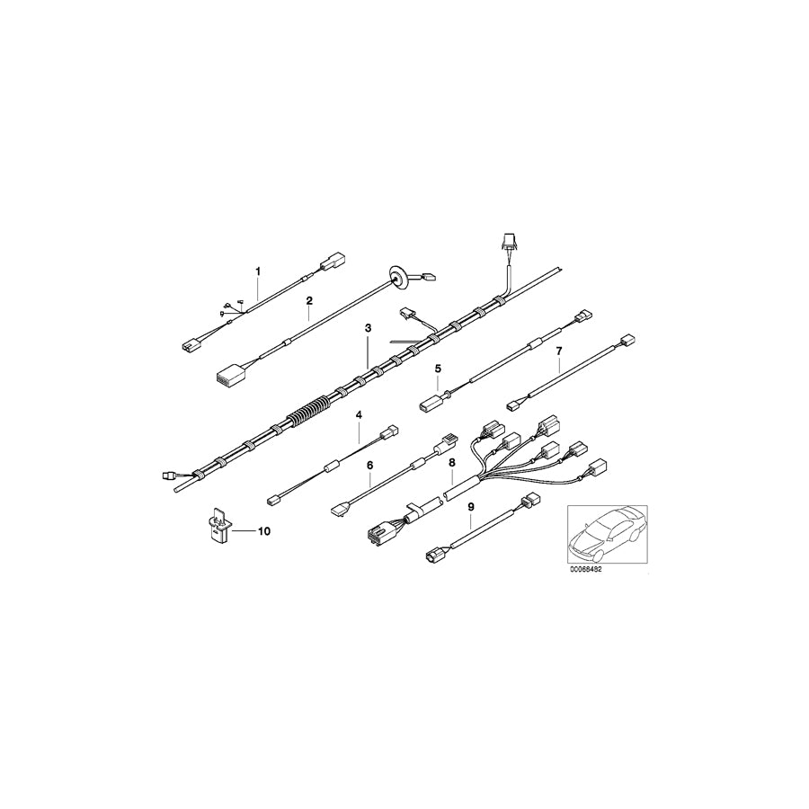 Genuine BMW 61108407916 E36 Wiring Sup.Restraint Sys./Belt Tensioner (Inc. Z3) | ML Performance UK Car Parts