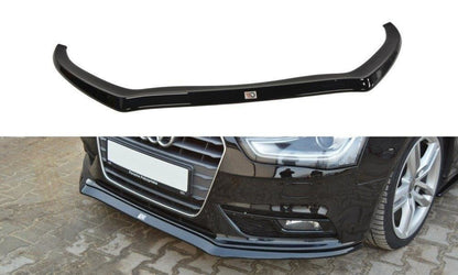 Maxton Design AU-A4-B8F-FD2T Front Splitter V.2 Audi A4 B8 FL | ML Performance UK Car Parts