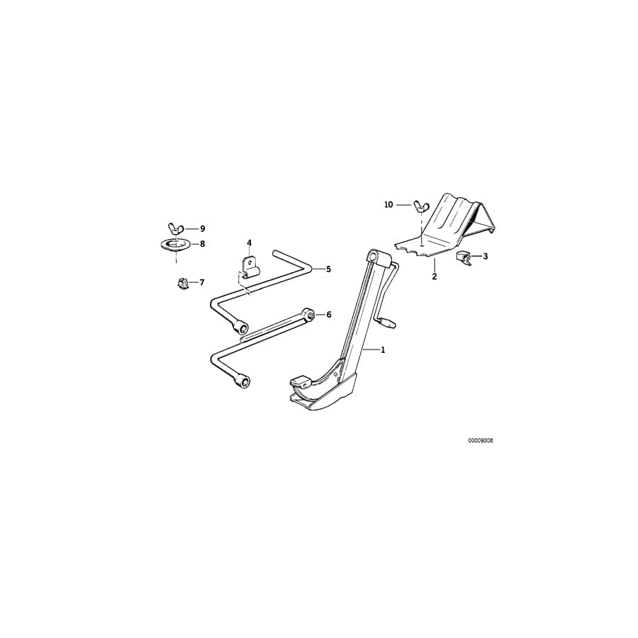 Genuine BMW 71121179125 E32 Tensioning Lever (Inc. 740iL, 750iL & 730iL) | ML Performance UK Car Parts