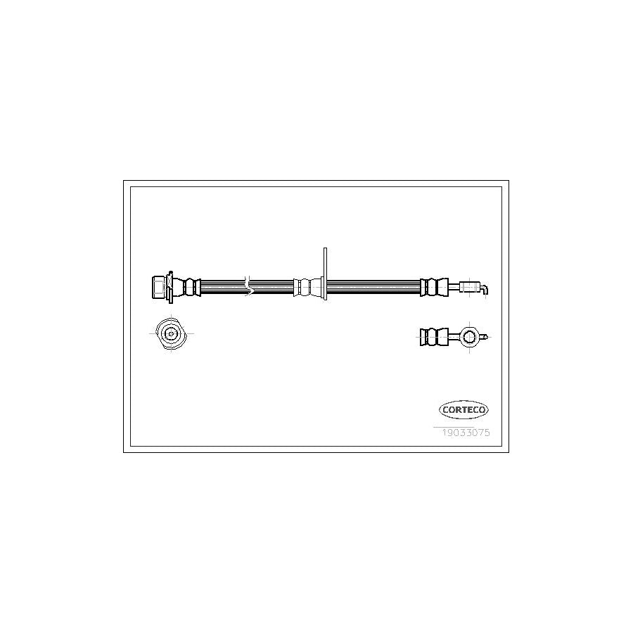 Corteco 19033075 Brake Hose For Toyota Corolla | ML Performance UK