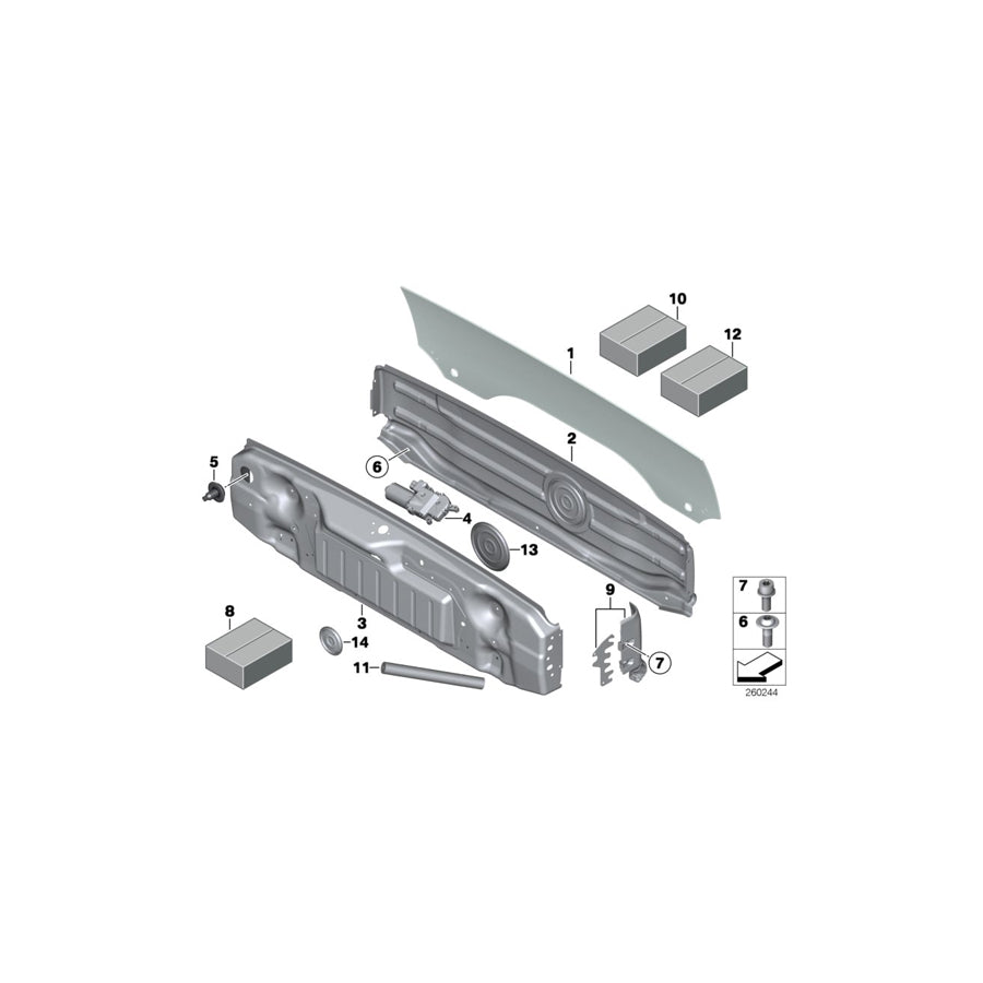 Genuine BMW 54347276936 Emergency Release, Rear Window (Inc. 650i, 650iX 4.0 & 650iX) | ML Performance UK Car Parts