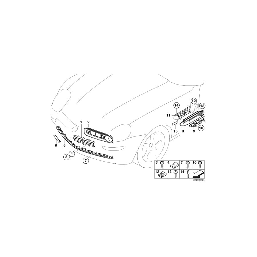 Genuine BMW 51118231954 E52 Cover, Towing Eye Front (Inc. ALPINA V8 & Z8) | ML Performance UK Car Parts