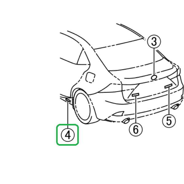 Genuine Lexus 75473-53030 IS Phase 3 O/S Rear Sill Badge