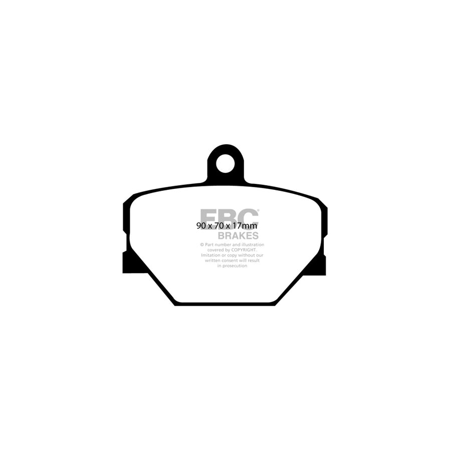 EBC PD01KF1375 Smart Fortwo (W451) Greenstuff Front Brake Pad & Plain Disc Kit  2 | ML Performance UK Car Parts