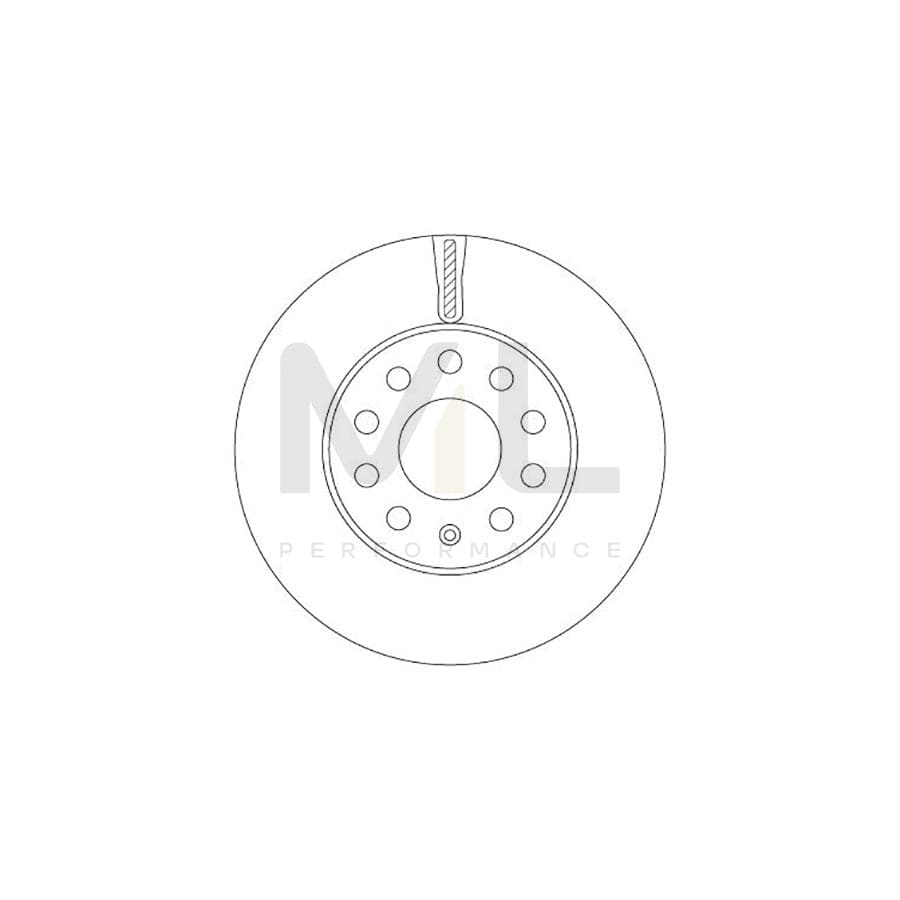 TRW DF6903S Brake Disc Vented, Painted | ML Performance Car Parts